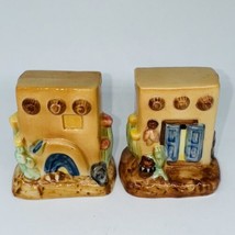 Vintage Adobe Pueblo House Salt And Pepper Shakers Southwestern Santa Fe Aztec N - £21.56 GBP