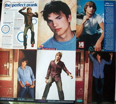 Ashton Kutcher ~ 52 Color And B&amp;W Clippings, Articles, PIN-UPS From 1998-2003 - £8.70 GBP