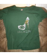 Ladies GREEN BAY PACKERS T-SHIRT - stiletto heal - LARGE - £4.64 GBP