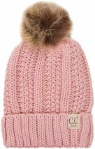 Indie Pink - Beanie Hat Toddler Kids Genuine Ages 2-7 Sherpa Lining Pom ... - £23.61 GBP