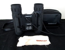 Tasco No.168RB 10 x 25 Compact Binoculars w/Case - NICE! - $9.95