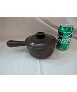 Vintage Le Creuset 14 Brown Cast Iron Enamel Sauce Pot Pan Lid France 5.5 - $1,019.76 MXN
