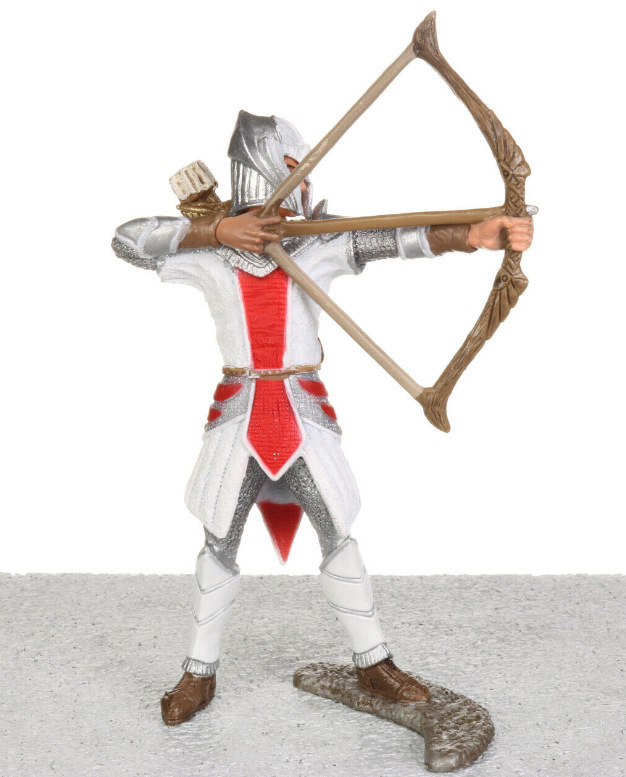New In Package Red Gray Archer Knight Body Armor by Schleich Item Number 72036