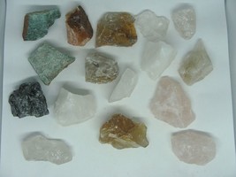 2300 Carats Rough Natural Raw Mixed Quartz Tumble Stone Rocks Gem Crystal L1212 - £34.29 GBP