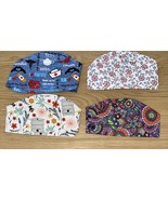 Lot Of 4 Tie Scrub Caps - Medical, Floral , Bees - $17.82
