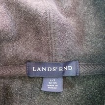 Lands' End Women's Gray Button Long Sleeve Coat Size L (42-44) image 3