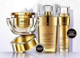 L&#39;bel Concentre Total Anti-Aging Bundle: Global Face + Yeux Eyes + Ultra Firm - £94.29 GBP