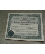 Vintage 1924 Stock Certificate Piedmont Insurance Company 25 Shares - £18.69 GBP