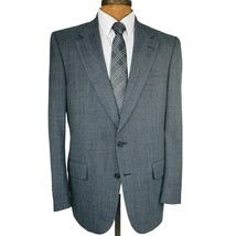 Burberry London Men&#39;s Blazer sz 40R 100% Wool Gray Sports coat jacket - $168.29