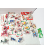 Vtg NOS Trim a Tree Wooden Christmas Ornaments Kmart Lot 25 Variety Wood... - $877.98 MXN