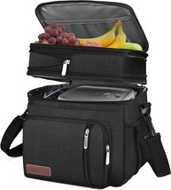 Lunch Bag Lunch Box for Men Women Double Deck Leakproof Insulated Soft L... - £40.38 GBP