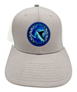 Guy Harvey Barbabos Grey and White Mesh Patch Snapback Trucker Hat - $37.05