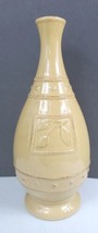 Sorrento Mustard Colored Bottle/Vase by Debbie Segura Designs Signature ... - £12.56 GBP