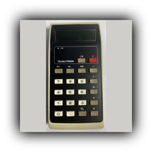 Vintage 70s Qualitron Space Age Calculator Standard Model 1442 + AC Adapter - $27.95