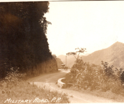 Puerto Rico WWI Era Military Road  RPPC Real Photo Postcard - £10.40 GBP