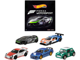 &quot;Forza Motorsport&quot; 5 piece Set Diecast Model Cars by Hot Wheels - £50.73 GBP