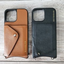 Bandolier iPhone 13 Pro Max Case Lot Of 2 No Straps Used Brown Black - $67.21