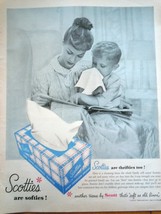Scoties Are Thrifties Too Mom &amp; Son Reading Print Magazine Advertisement... - $5.99