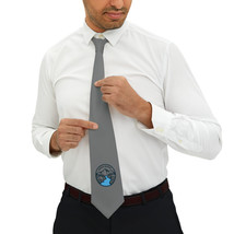 Women&#39;s &quot;Wander Woman&quot; Necktie | Blue and Gray Mountain and River Design... - £18.11 GBP