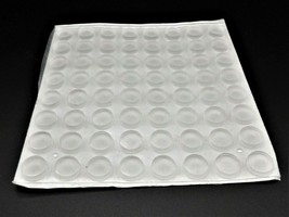 7/16”  Silicone Bumpers for Cabinet Doors  3M backing 1/8 Height  64 per sheet - $12.14