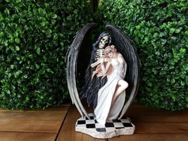Dance Death Figurine Scary Halloween Decorative Figure Gift Dead Reaper Skull - £95.87 GBP