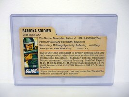 GI Joe Zap File Card Vintage Figure Hasbro Direct Red Back Accessory Par... - $29.69
