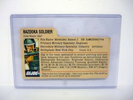 GI Joe Zap File Card Vintage Figure Hasbro Direct Red Back Accessory Part 1982 - £23.25 GBP