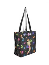 Betty Boop women&#39;s polyester shopping bag in Black/Multi Kisses - size One Size - £24.22 GBP