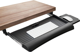 Keyboard Drawer under Desk with Mouse Platform, Easy-Glide Sliding Un - $105.92