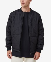 COTTON ON Men&#39;s Recycled Bomber Jacket Black 2XL B4HP - £59.03 GBP