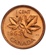 1963 Canadian Cents. Red,Uncirculated. Lot Of 3 Coins - $213.70 MXN
