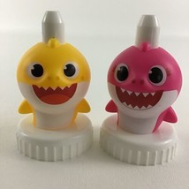 Good 2 Grow Baby Shark Spouts Bottle Toppers 2pc Lot Mommy Shark Baby - £11.27 GBP