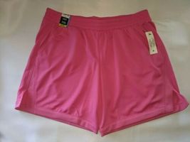 Athletic Work Moisture Wicking Tag-Free Comfort Core Short Pink Sz XL 14-16 Plus - £10.08 GBP