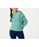 zuda Ecovero Ribbed Neck Relaxed Fit Pullover Sweater (Oil Green, Small)... - £14.13 GBP