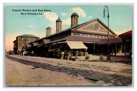 French Market and Red Store New Orleans Louisiana LA UNP DB Postcard Y8 - £7.54 GBP
