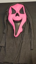 Scream Ghostface Halloween Mask Fun World DIV Florescent Hot Pink 90&#39;s - £75.93 GBP