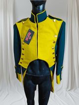 Vintage Gold &amp; Green Marching Band Jacket: Military Parade Uniform - $225.00