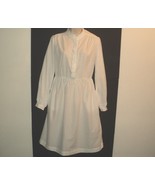 By Malene Birger Size 40 (M, 10 US) Dress White, Semi Sheer, Long Sleeve... - £54.48 GBP