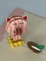 Easter Pig 3D Pop Up Card Farm Animal Oink Oink Peppa The Pig Hug Ham Bacon - £9.58 GBP