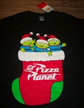 Walt Disney Toy Story Aliens In Santa Hat Christmas T-Shirt Small New w/ Tag - £15.78 GBP