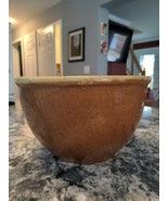 Vintage Watt Yellow Ware Pottery KLA Ham&#39;rd Oven Ware Mixing Bowl 6”D 10&quot; W - $920.50 MXN