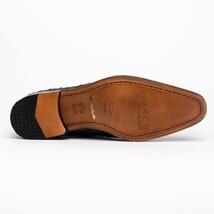 Criss Genuine Ostrich Quill Classic Dress Shoes Oxford Black image 5
