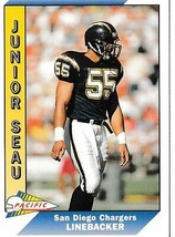 1991 Pacific Junior Seau San Diego Chargers #451 Football Card - £1.57 GBP