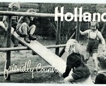 Holland A Friendly Country Booklet a Story in Pictures &amp; 3 Color Postcar... - $15.88
