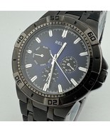 Relic Quartz Watch ZRT15533 Men Black Blue Rotating Bezel Analog New Bat... - $39.37 CAD