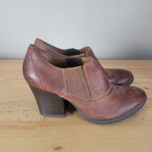 BOC Born Concept Boots Womens 7.5M Catalina Ankle Booties Brown Genuine ... - $28.70