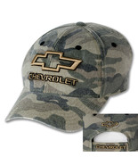 Chevrolet Gold Bowtie Outline Camouflage Hat - £23.58 GBP