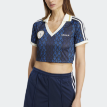 adidas Originals Retro Sports Cricket-Inspired Jersey Women&#39;s Top AsiaFi... - $92.90