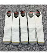 Merge4 Classic Crew Socks Men Extra Large (12-16) Repreve White, 5 Pairs... - $26.35 CAD