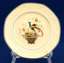 Salem Antique Ivory Bird &amp; Basket Bread Plate Flowers - £5.19 GBP